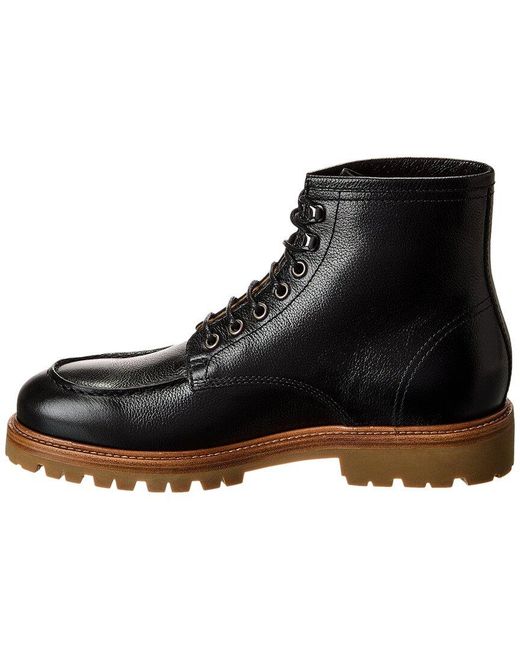 Brunello Cucinelli Black Leather Boot for men