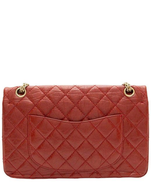 Chanel Red Calfskin Reissue 226 Double Flap Bag (authentic Pre-loved)