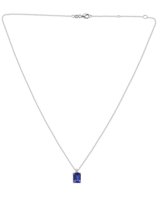 Gregg Ruth Blue 14K 2.26 Ct. Tw. Diamond & Tanzanite Pendant
