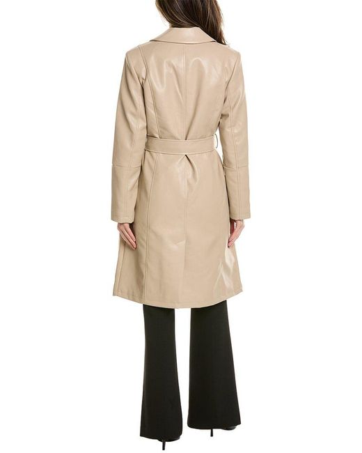 Badgley Mischka Natural Trench Coat