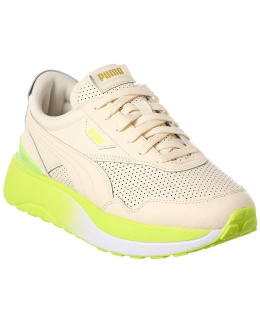 PUMA Cruise Rider Leather Sneaker in Natural | Lyst UK