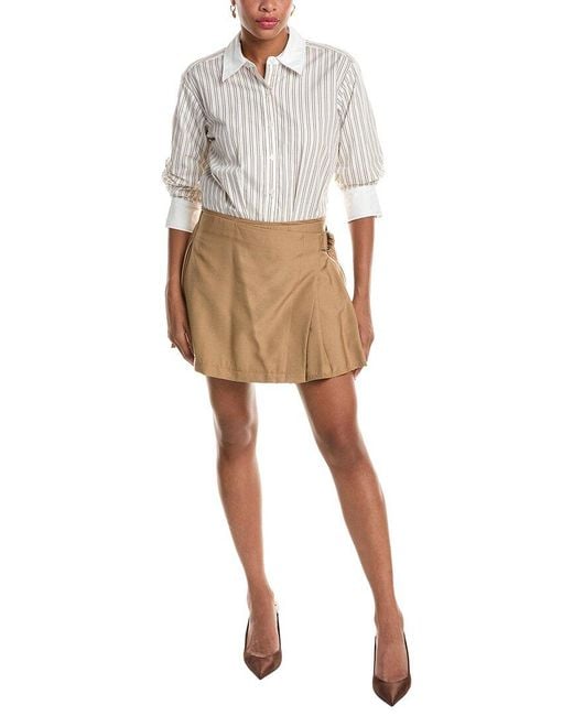 Jonathan Simkhai White Frankie Mini Combo Shirtdress