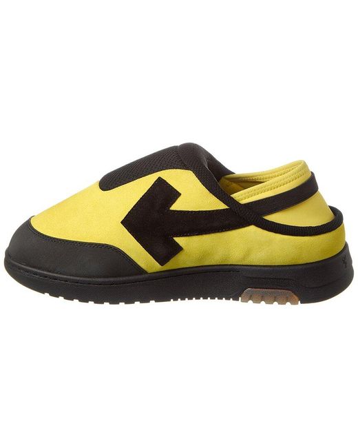 Off-White c/o Virgil Abloh Yellow Off- Out Of Office Suede Mule Sneaker for men