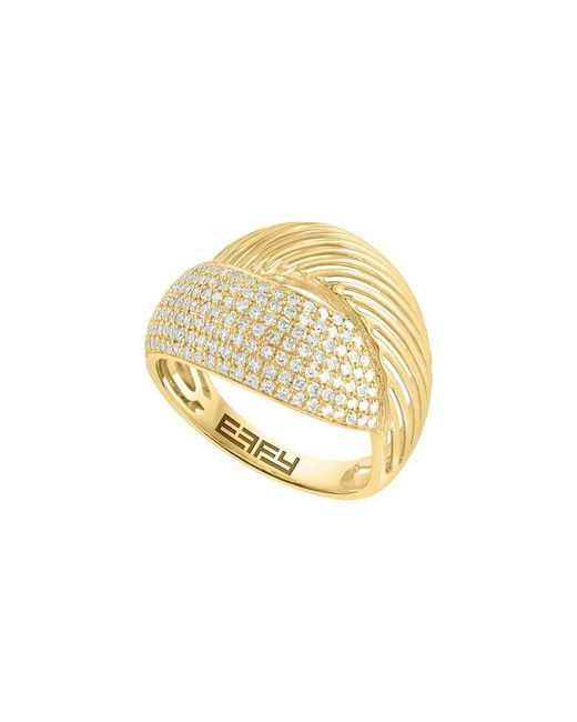 Effy Fine Jewelry Metallic 14K 2.27 Ct. Tw. Diamond & Sapphire Ring