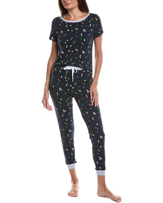 Cozyland by Morgan Lane Blue 2Pc Baby Jean Jogger Set
