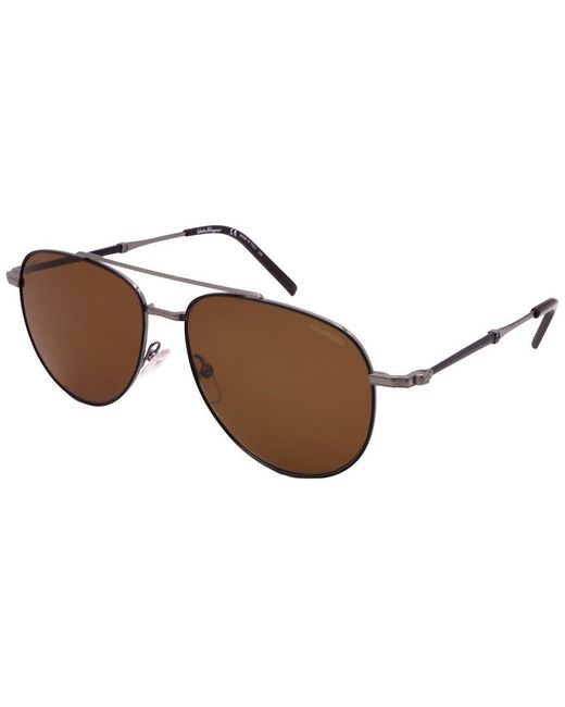 Ferragamo Brown Sf226s 58mm Sunglasses for men