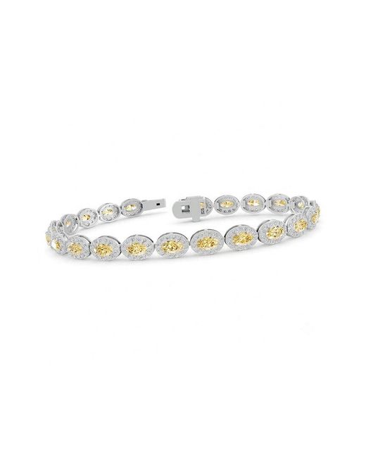 Lab Grown Diamonds White 14K 6.52 Ct. Tw. Lab-Grown Diamond Tennis Bracelet