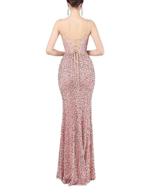 KALINNU Pink Maxi Dress