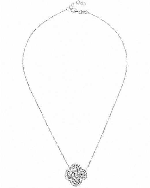 Meshmerise White 18K 0.03 Ct. Tw. Diamond Necklace