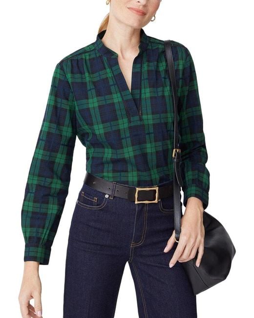 J.McLaughlin Blue Tremblay Blouse