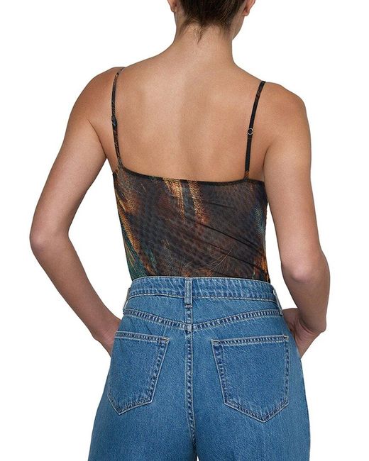 L'Agence Blue Elowen Bodysuit