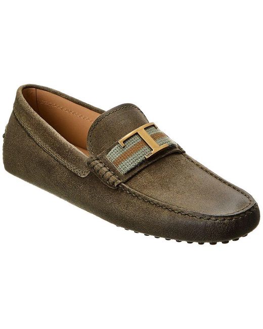 Tod's Brown Leather Loafer for men