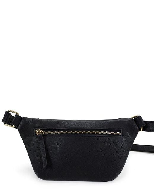 Badgley Mischka Black Bridgette Vegan Leather Belt Bag