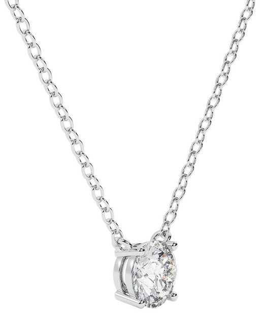Lab Grown Diamonds Metallic 14K 1.50 Ct. Tw. Lab-Grown Diamond Necklace