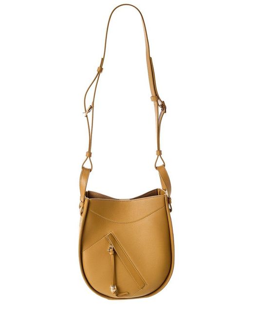Loewe Metallic Hammock Slice Leather Hobo Bag