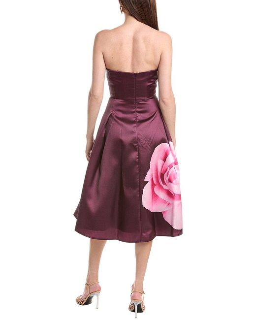 Rene Ruiz Pink Midi Cocktail Dress
