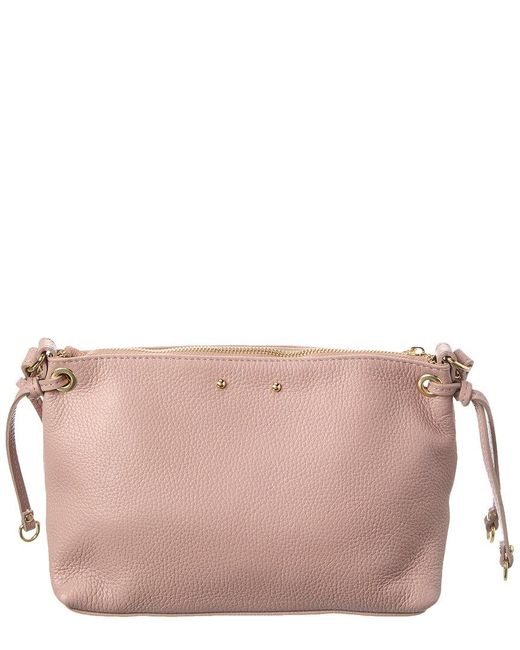 Italian Leather Pink Top Handle Bag