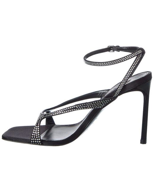 Sergio Rossi Metallic Aracne 95 Satin Sandal