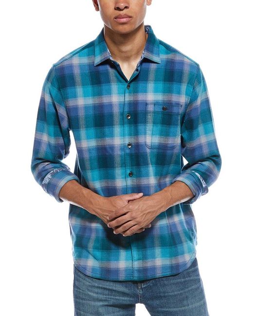 Tommy Bahama Blue Canyon Beach Fireside Check Shirt for men