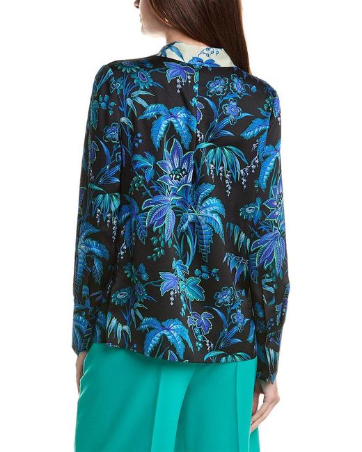 Kobi Halperin Blue Khloe Blouse