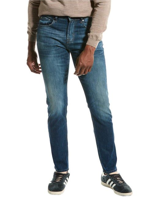 7 For All Mankind Blue Adrien Redvale Slim Tapered Jean for men