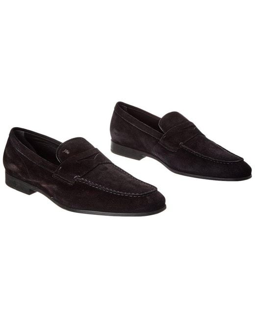 Tod's Black Suede Loafer (authentic Pre-loved)