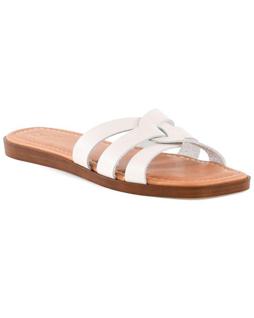 Seychelles White Leila Leather Sandal