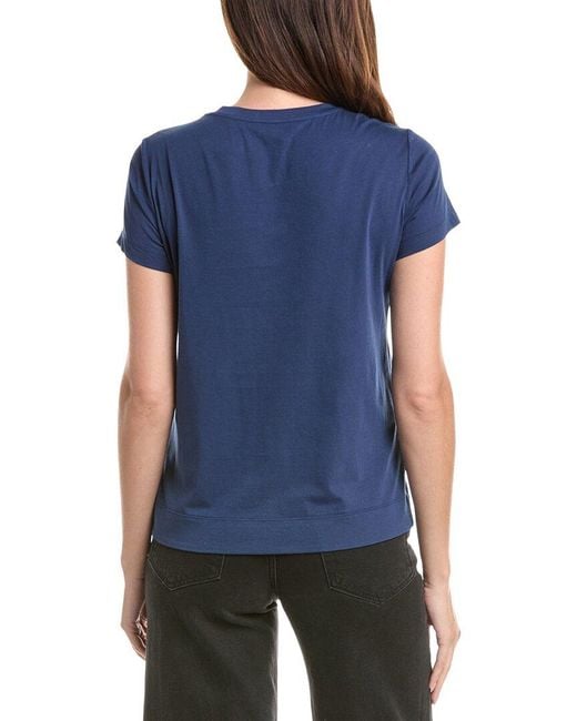 Lafayette 148 New York Blue The Modern T-Shirt