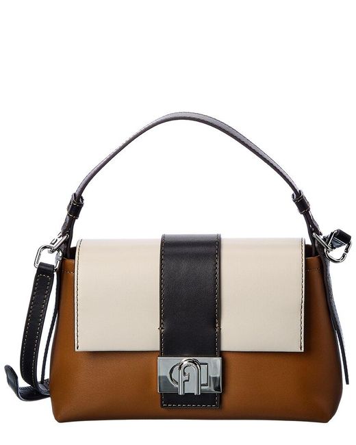 Furla Charlie Small Leather Shoulder Bag in Metallic Lyst