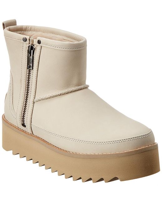 ugg rebel biker mini beige