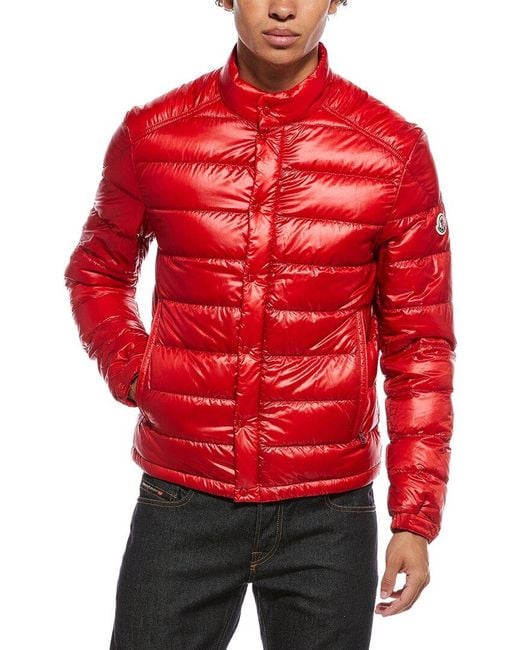 Moncler Red Down Puffer Jacket for men