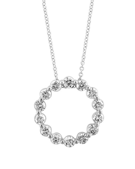 Effy Fine Jewelry White 14K 1.45 Ct. Tw. Lab-Grown Diamond Necklace
