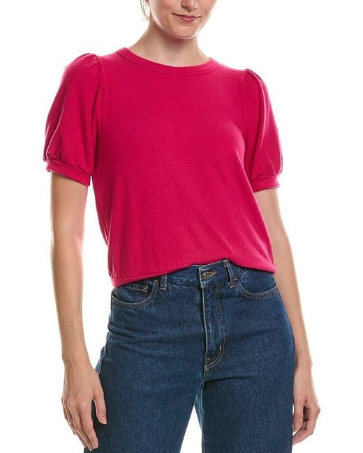 Michael Stars Red Elise Top