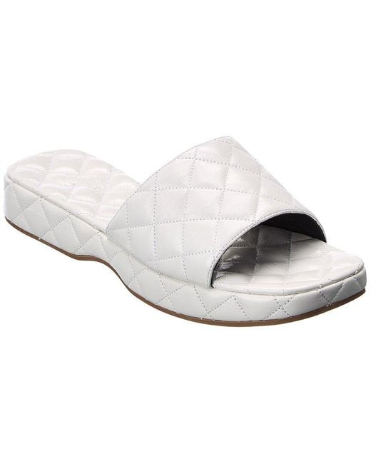 By Far White Lilo Leather Sandal