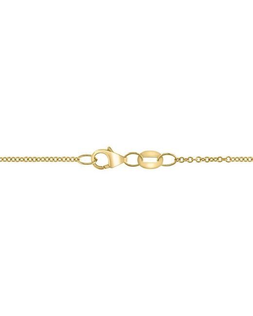 Effy Fine Jewelry Metallic 14K 0.34 Ct. Tw. Diamond & 5.5Mm Pearl Necklace