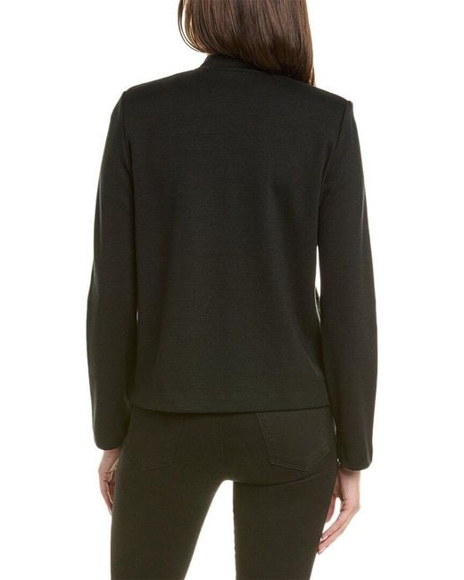 St. John Black Milano Knit Wool-blend Jacket