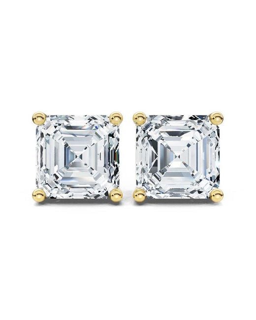 Lab Grown Diamonds Blue 14K 6.00 Ct. Tw. Lab-Grown Diamond Earrings