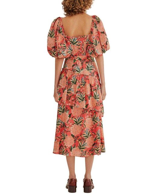 Farm Rio Red Midi Dress