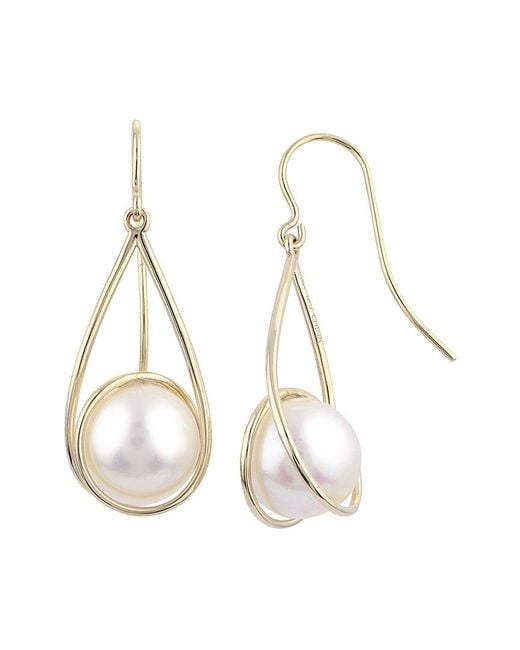 Pearls White Imperial 14K 9.5-10Mm Freshwater Pearl Earrings