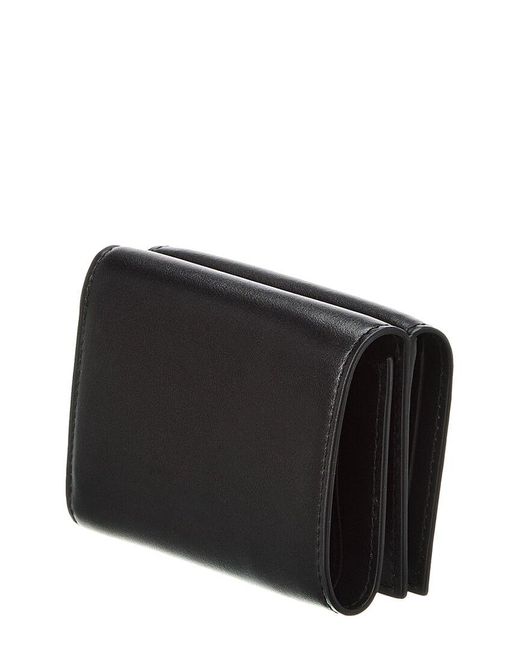 Dolce & Gabbana Black Dg Logo Leather French Wallet