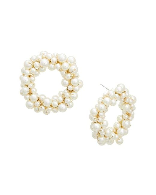 Carolina Herrera Metallic Cz Cluster Donut Earrings