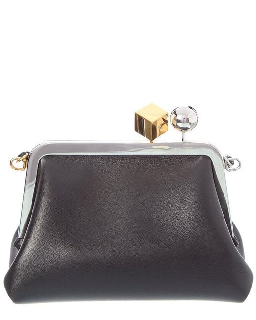 Jacquemus Gray Leather Crossbody