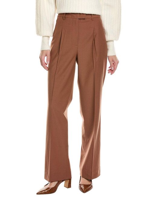 AllSaints Brown Corin Wool-blend Trouser