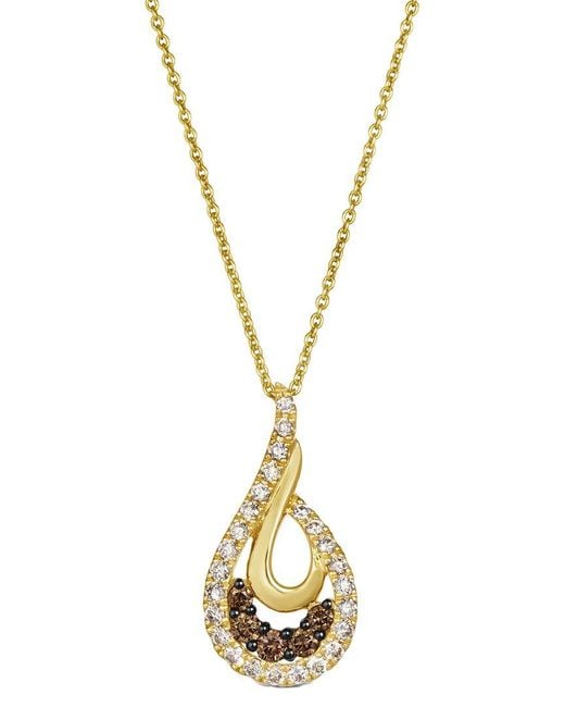 Le Vian Metallic Le Vian Euphoria Chocolate 14K 0.04 Ct. Tw. Diamond Pendant Necklace