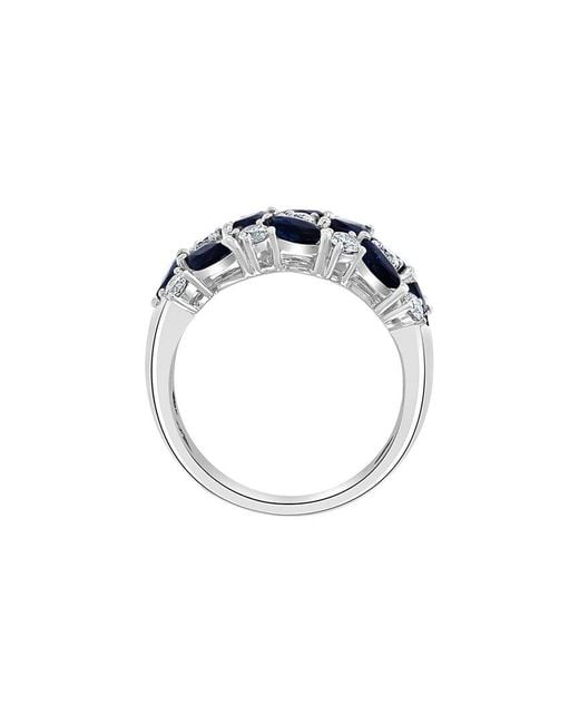 Effy Fine Jewelry Blue 14K 2.27 Ct. Tw. Diamond & Sapphire Ring