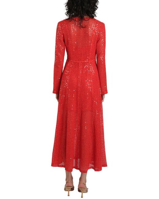 Sabina Musayev Red Sarai Dress