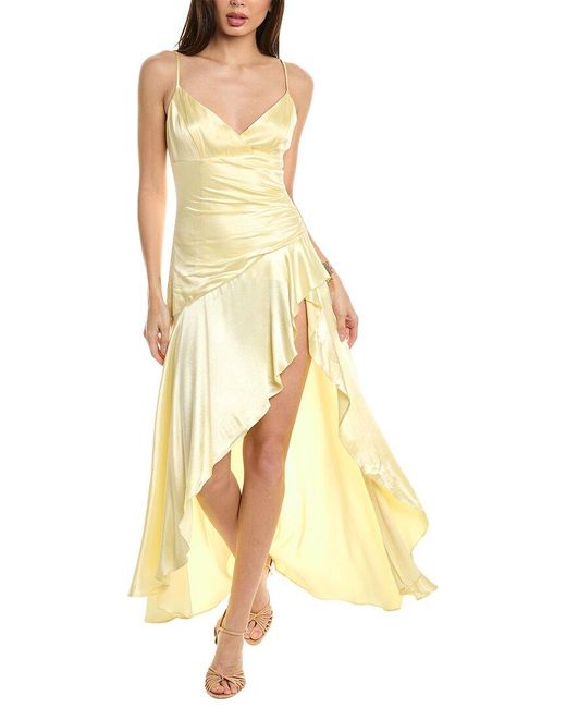 Bardot Yellow Sorella Midi Dress