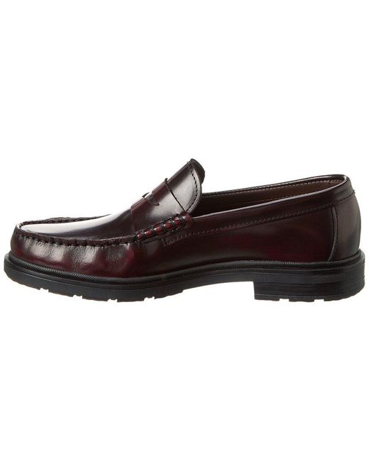 M by Bruno Magli Brown Melo Leather Loafer for men