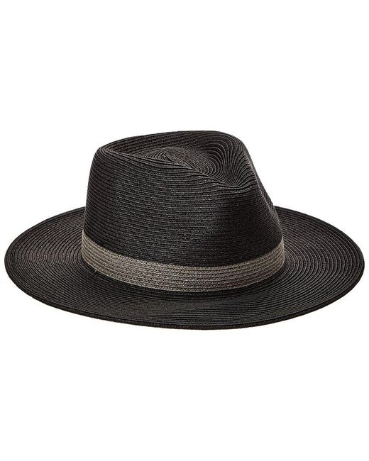 Rag & Bone Black City Straw Hat