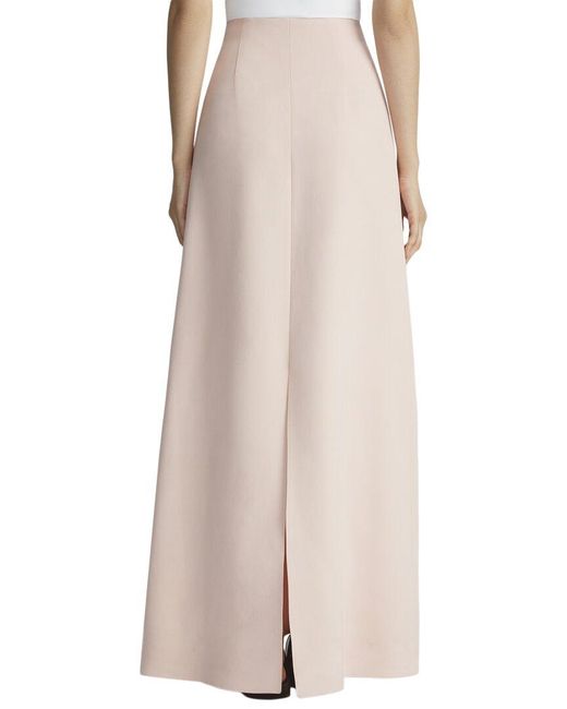 Lafayette 148 New York Natural High Waisted Silk-Blend Maxi Skirt